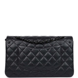 Chanel Medium Classic Double Flap Bag SO Black Lambskin Black Hardware