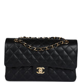 Chanel Medium Classic Double Flap Black Caviar Gold Hardware