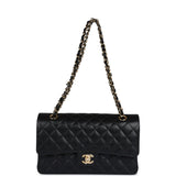 Chanel Medium Classic Double Flap Black Caviar Gold Hardware