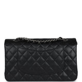 Chanel Medium Classic Double Flap Black Caviar Silver Hardware