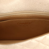 Chanel Mini Rectangular Flap Bag Metallic Gold Goatskin Light Gold Hardware