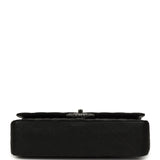 Pre-owned Chanel Medium Classic Double Flap Black Caviar Silver Hardware - Thumbnail View 6