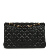 Chanel Medium Classic Double Flap Black Lambskin Gold Hardware
