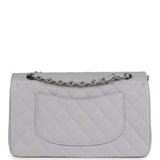 Chanel Medium Classic Double Flap Bag Light Purple Caviar Silver Hardware
