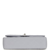 Chanel Medium Classic Double Flap Bag Light Purple Caviar Silver Hardware