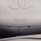 Chanel Medium Classic Double Flap Bag Light Purple Caviar Silver Hardware