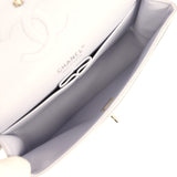 Chanel Medium Classic Double Flap Bag Light Purple Caviar Silver Hardware