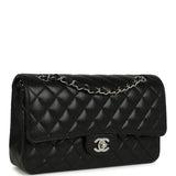 Chanel Medium Classic Double Flap Black Caviar Silver Hardware