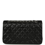 Chanel Medium Classic Double Flap Black Caviar Silver Hardware