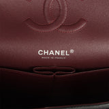 Chanel Medium Classic Double Flap Black Caviar Silver Hardware