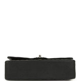 Chanel Medium Classic Double Flap Black Caviar Silver Hardware