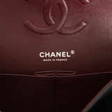 Chanel Medium Classic Double Flap Black Caviar Silver Hardware