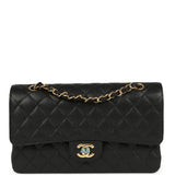 Chanel Medium Classic Double Flap Bag Black Caviar Gold Hardware