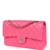 Chanel Medium Classic Double Flap Pink Caviar Light Gold Hardware