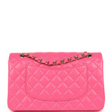 Chanel Medium Classic Double Flap Pink Caviar Light Gold Hardware
