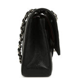 Chanel Medium Classic Double Flap Black Caviar Silver Hardware
