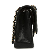 Chanel Medium Classic Double Flap Bag Black Caviar Gold Hardware