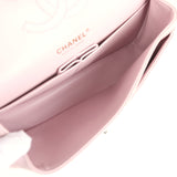 Chanel Medium Classic Double Flap Bag Light Pink Shiny Caviar Light Gold Hardware
