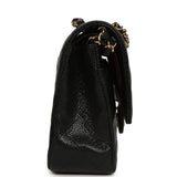 Pre-owned Chanel Medium Classic Double Flap Black Caviar Gold Hardware