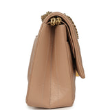 Pre-owned Chanel Medium Chevron Reissue 226 2.55 Double Flap Bag Beige Aged Calfskin Antique Gold Hardware - Thumbnail View 3