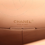 Pre-owned Chanel Medium Chevron Reissue 226 2.55 Double Flap Bag Beige Aged Calfskin Antique Gold Hardware - Thumbnail View 9
