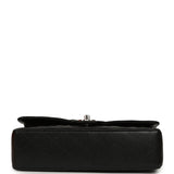 Pre-owned Chanel Medium Classic Double Flap Black Caviar Silver Hardware - Thumbnail View 6