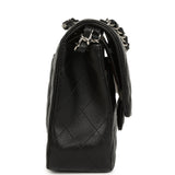 Pre-owned Chanel Medium Classic Double Flap Black Caviar Silver Hardware - Thumbnail View 3