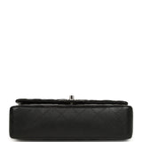 Pre-owned Chanel Medium Classic Double Flap Black Caviar Silver Hardware - Thumbnail View 6