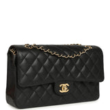 Chanel Medium Classic Double Flap Bag Black Caviar Gold Hardware - Thumbnail View 2