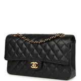 Chanel Medium Classic Double Flap Bag Black Caviar Gold Hardware - Thumbnail View 5