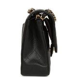 Chanel Medium Classic Double Flap Bag Black Caviar Gold Hardware - Thumbnail View 3
