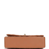 Chanel Medium Classic Double Flap Bag Brown Lambskin Light Gold Hardware - Thumbnail View 6