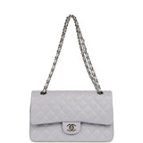 Chanel Medium Classic Double Flap Bag Light Purple Caviar Silver Hardware - Thumbnail View 7