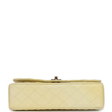 Pre-owned Chanel Medium Classic Double Flap Ombre Yellow Pearly Goatskin Gold Hardware - Thumbnail View 6