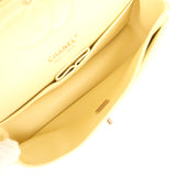 Pre-owned Chanel Medium Classic Double Flap Ombre Yellow Pearly Goatskin Gold Hardware - Thumbnail View 10