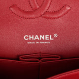 Chanel Medium Classic Double Flap Bag Red Caviar Silver Hardware - Thumbnail View 8