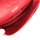 Chanel Medium Classic Double Flap Bag Red Caviar Silver Hardware - Thumbnail View 9