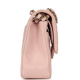 Chanel Medium Classic Double Flap Bag Light Pink Caviar Light Gold Hardware - Thumbnail View 3