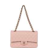 Chanel Medium Classic Double Flap Bag Light Pink Caviar Light Gold Hardware - Thumbnail View 7