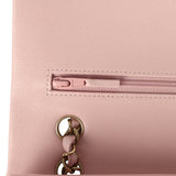 Chanel Medium Classic Double Flap Bag Light Pink Caviar Light Gold Hardware - Thumbnail View 8