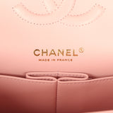 Chanel Medium Classic Double Flap Bag Light Pink Caviar Light Gold Hardware - Thumbnail View 9