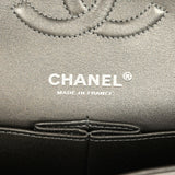 Pre-owned Chanel Medium Classic Double Flap Bag Dark Silver Lambskin Ruthenium Hardware - Thumbnail View 9