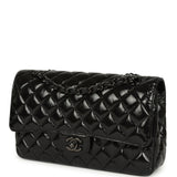 Chanel Medium Classic Double Flap Bag So Black Shiny Aged Calfskin Black Hardware - Thumbnail View 5