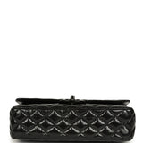 Chanel Medium Classic Double Flap Bag So Black Shiny Aged Calfskin Black Hardware - Thumbnail View 6