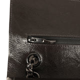 Chanel Medium Classic Double Flap Bag So Black Shiny Aged Calfskin Black Hardware - Thumbnail View 8