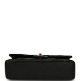 Pre-owned Chanel Medium Classic Double Flap Black Lambskin Rose Gold Hardware - Thumbnail View 6