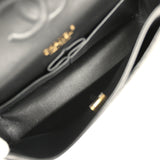 Pre-owned Chanel Medium Classic Double Flap Black Lambskin Rose Gold Hardware - Thumbnail View 10