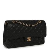 Chanel Medium Classic Double Flap Bag Black Caviar Gold Hardware - Thumbnail View 2