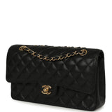 Chanel Medium Classic Double Flap Bag Black Caviar Gold Hardware - Thumbnail View 5