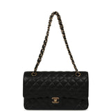 Chanel Medium Classic Double Flap Bag Black Caviar Gold Hardware - Thumbnail View 7